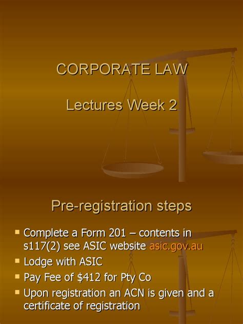 corporation law lecture 13