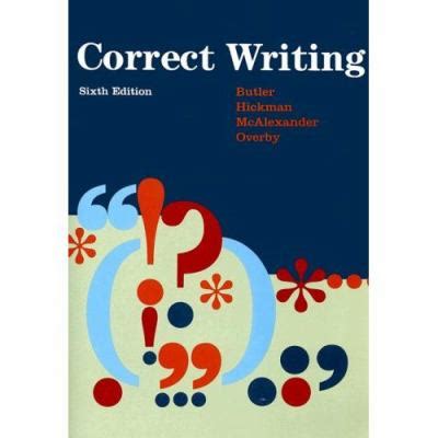 Download Correct Writing Sixth Edition Butler Answer Key 