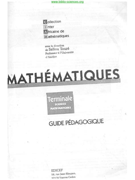 Correction Ciam Terminale Sm Pdf