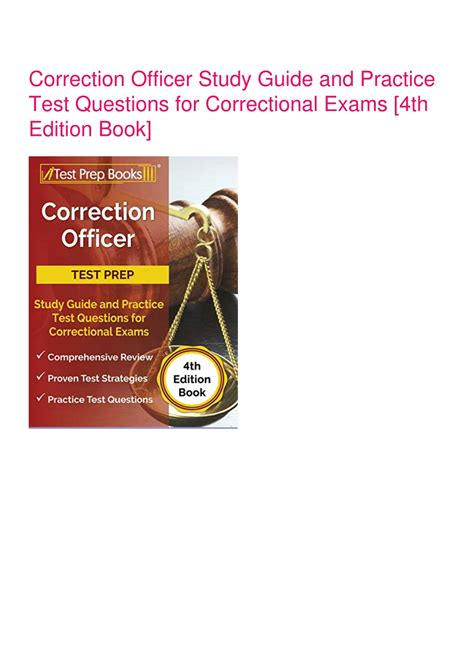 Correctional Officer Study Guide Pdf
