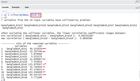 correlation - VIF values in R - Stack Overflow