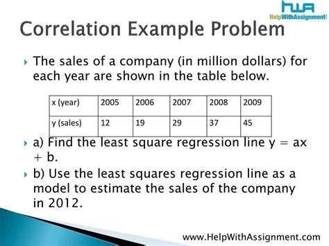 Correlation And Regression Problems And Solutions