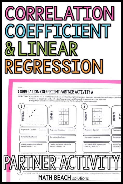 Correlation And Regression Worksheet Teaching Resources Correlation Worksheet With Answers - Correlation Worksheet With Answers
