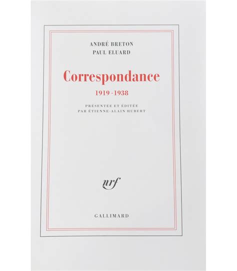 correspondance 1919 1938