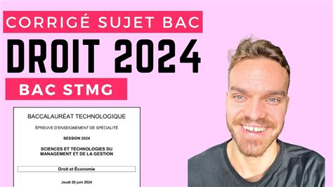 Corrige Bac Stmg 2024