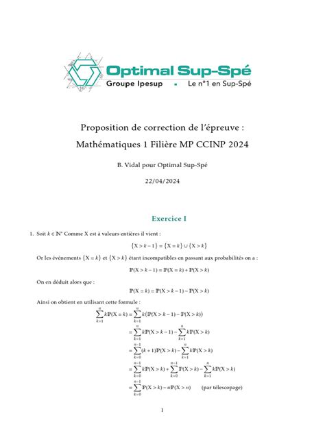 Corrige Maths 2024
