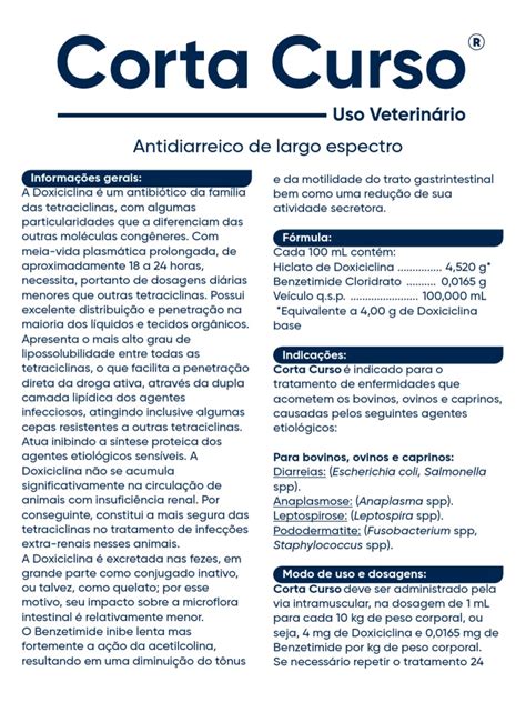 Corta Curso Bula
