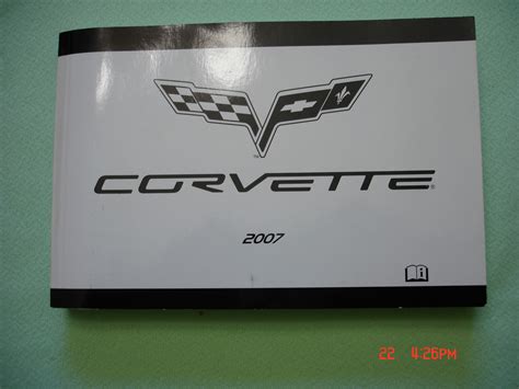 Read Online Corvette 2007 User Manual Guide 