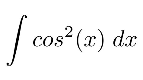 cos^2 적분