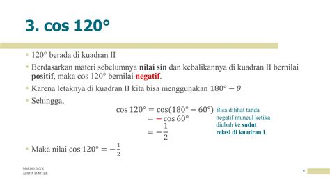 Cos 120 Kaçtır