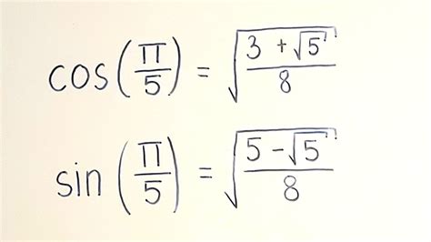 Cos Pi 5