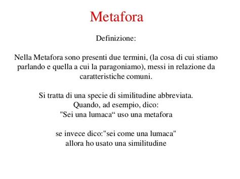 Cos è Una Metafora