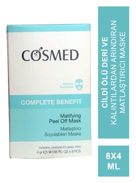 cosmed matlaştırıcı soyulabilen maske