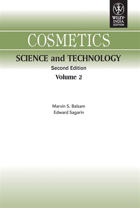 Cosmetics Science And Technology Second Edition Balsam