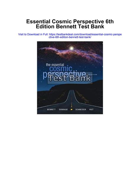 Full Download Cosmic Perspective 6Th Edition 