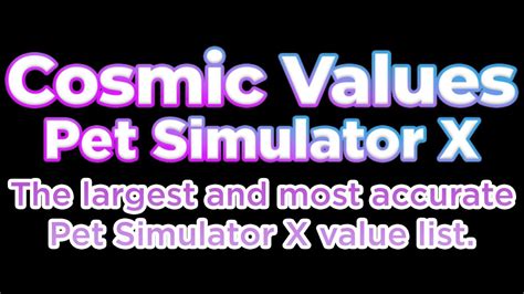 COSMIC VALUE - MM2Values