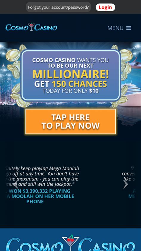 cosmo casino mobile app mlco