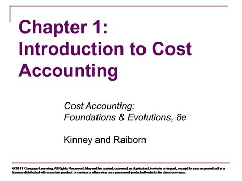 Cost Accounting Chapter 1