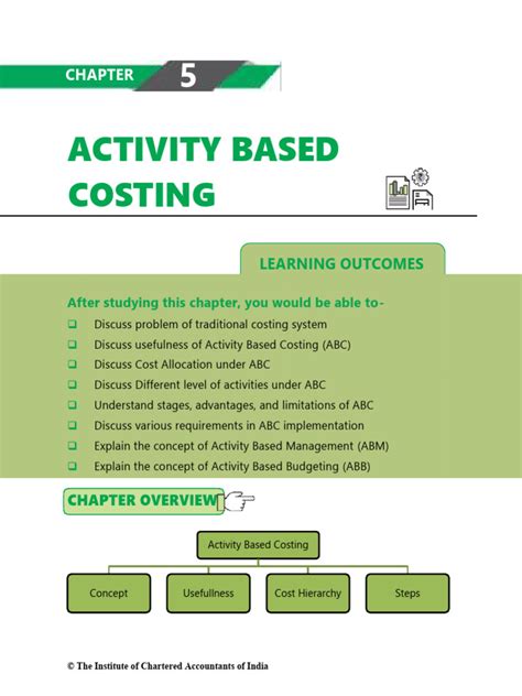 Cost Accounting Chapter 5 Activity Based Costing Solutions