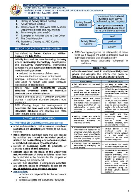 Cost Accounting Chapter 6 Test Bank
