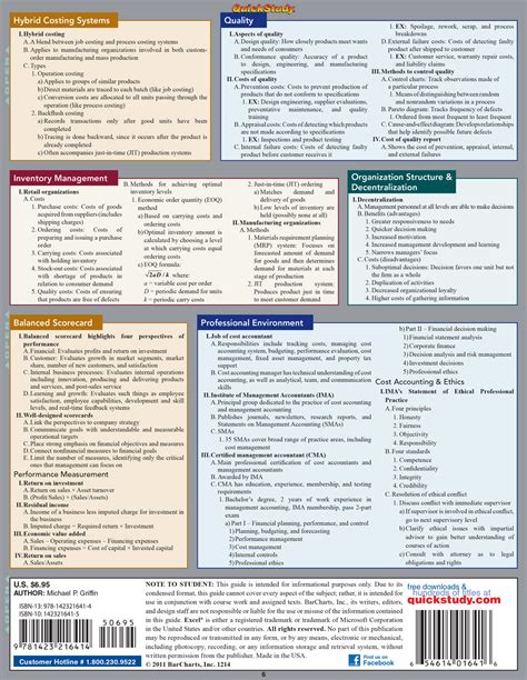 Cost Accounting Study Guide