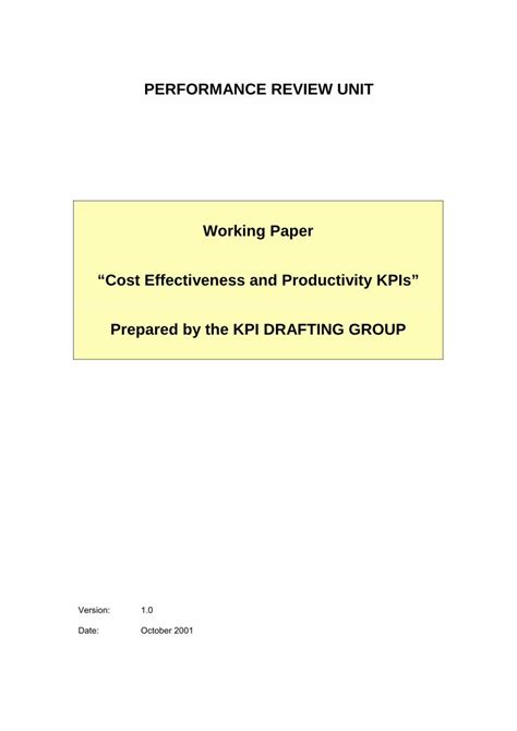 Read Online Cost Effectiveness And Productivity Kpis Eurocontrol 