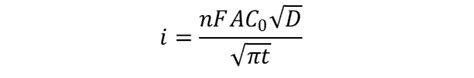 Cottrell Equation For Ionic Cirrent