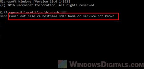Could Not Resolve Hostname