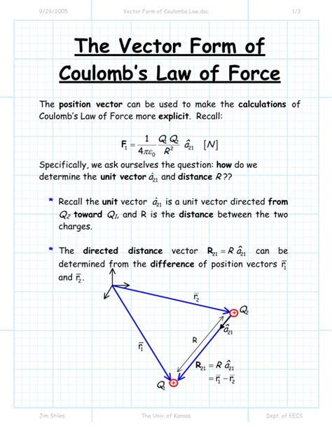 Coulomb S Law Vector Form Limitations Examples Key Coulombs Law Worksheet - Coulombs Law Worksheet