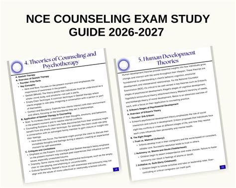 Counseling Exam Study Guide