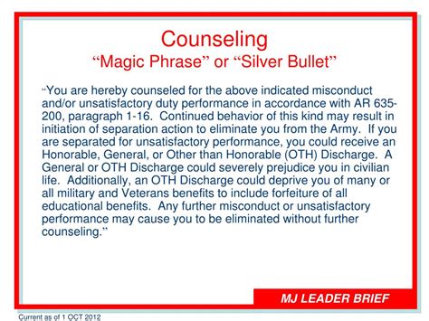 Counseling Magic Bullet