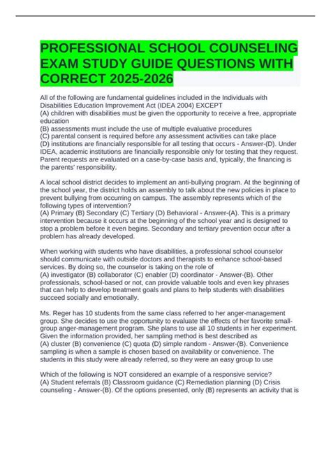 Download Counseling Comps Exam Study Guide 