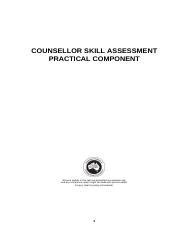 Full Download Counsellor Skill Assessment Practical Component 