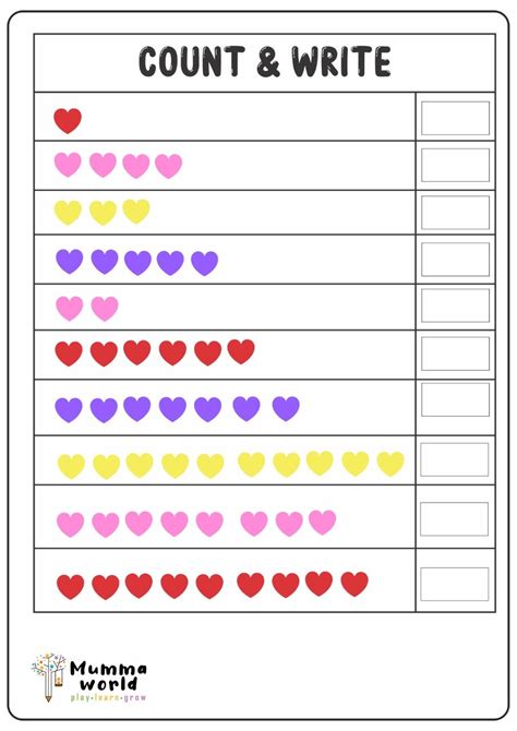 Count And Write Worksheets Easy Teacher Worksheets Count And Write Pictures - Count And Write Pictures