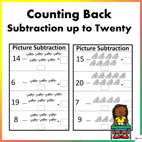 Count Back To Subtract Activity Live Worksheets Count Back To Subtract - Count Back To Subtract