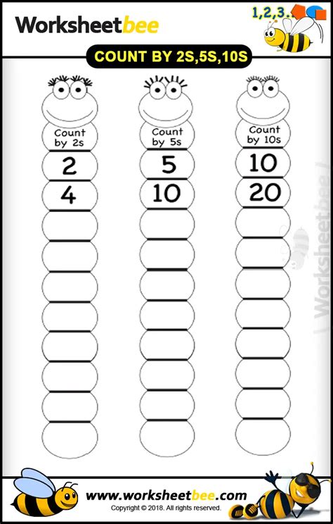 Count By 2 5 10 Worksheets Counting Sets Worksheet - Counting Sets Worksheet