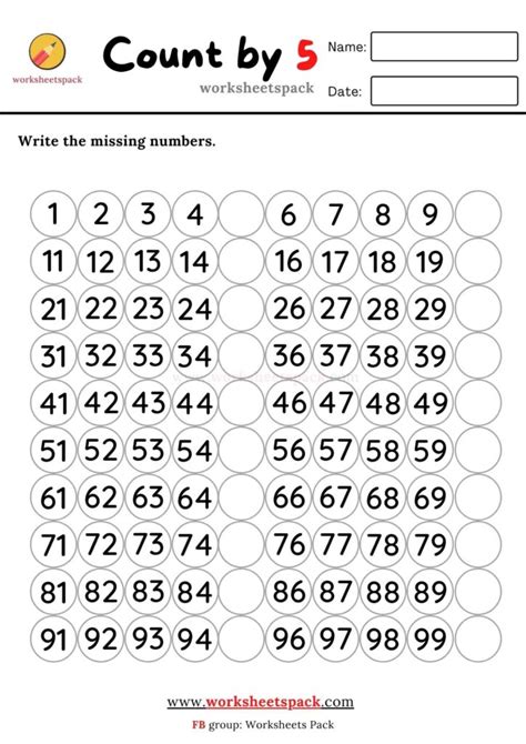 Count By 5 Worksheet Worksheetspack Counting By 5 S Worksheet Preschool - Counting By 5's Worksheet Preschool