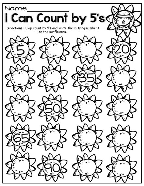 Count By 5s Worksheet Kindergarten 2 Lesson Tutor Skip Counting For Kindergarten - Skip Counting For Kindergarten