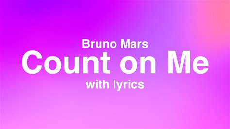Count On Me Lyrics