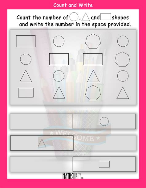 Count The Shapes Math Worksheets 8212 The Filipino Shapes Math Worksheets - Shapes Math Worksheets