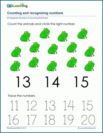 Count To Fourteen K5 Learning Number 14 Worksheets For Preschool - Number 14 Worksheets For Preschool