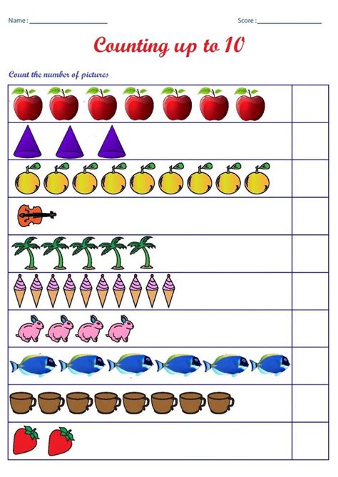 Count To Ten K5 Learning Number 10 Worksheets For Kindergarten - Number 10 Worksheets For Kindergarten
