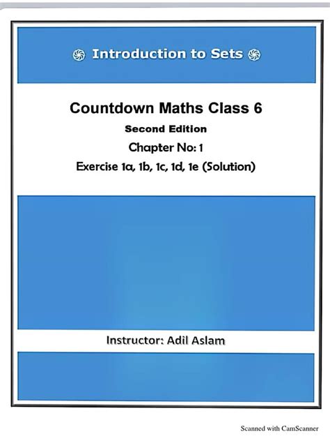 Countdown Maths Class 6 Solutions