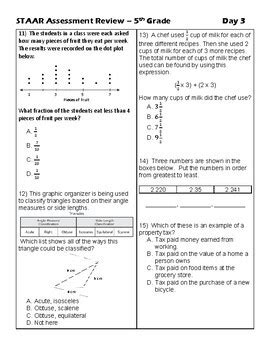 Countdown To Staar Math 5th Grade Rennradore
