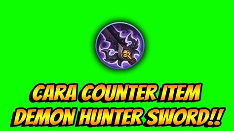 counter item demon hunter sword