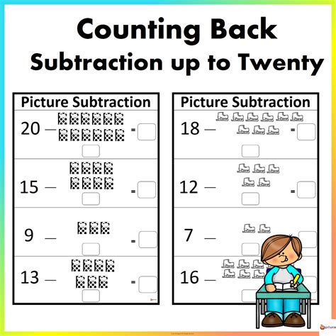 Counting Back To Subtract Differentiated Worksheets Twinkl Count Back To Subtract - Count Back To Subtract