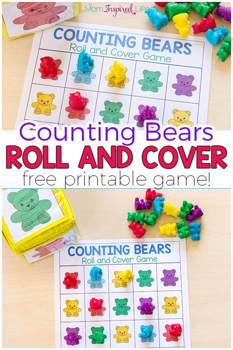 Counting Bears Math Game And Activities Fun Learning Math Bears - Math Bears