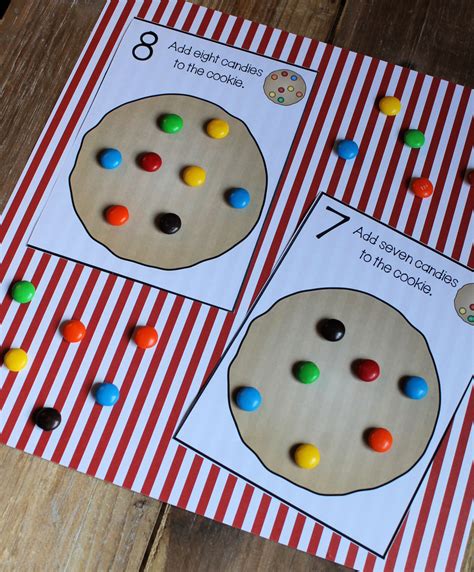 Counting Candies On Cookies Math Cards Only Passionate Cookies Math - Cookies Math