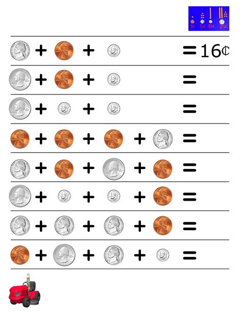 Counting Coins Mathematics Worksheets And Study Guides First Coin Worksheet First Grade - Coin Worksheet First Grade
