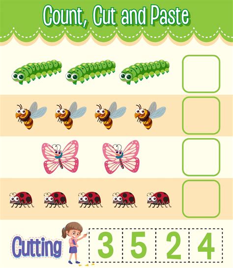 Counting Cut And Paste Teach Starter Counting Cut And Paste - Counting Cut And Paste